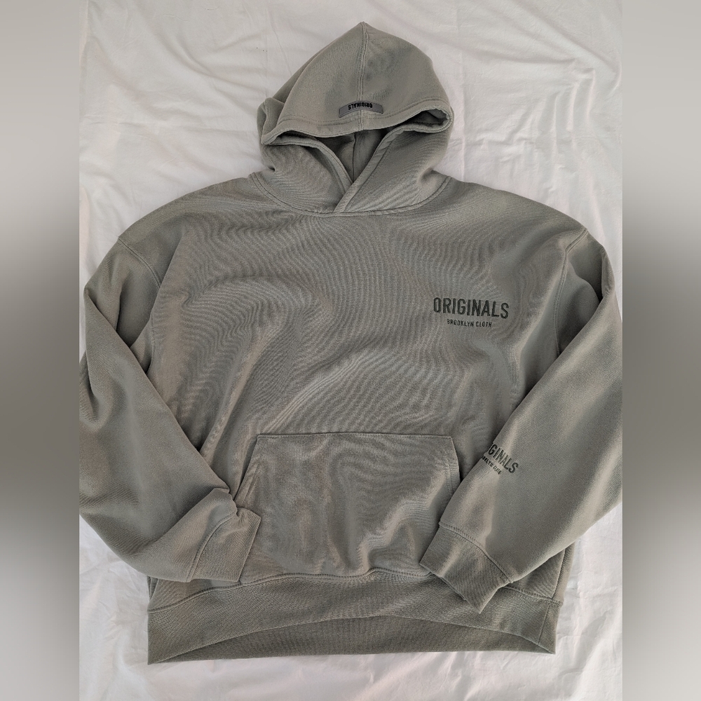 Originals Brooklyn Cloth - Pullover Hoodie Sweatshirt - Sage Green